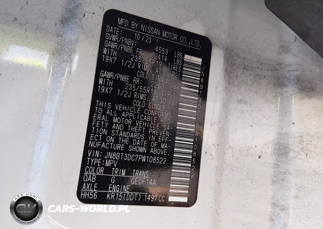 2023 Nissan Rogue Platinum Fwd VIN:JN8BT3DC7PW108522 - 9