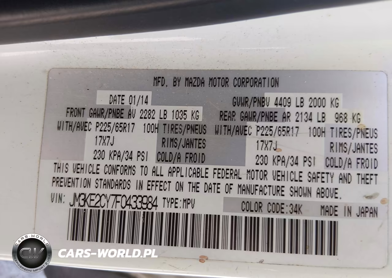 2015 Mazda Cx-5 Touring VIN:JM3KE2CY7F0433984 - 9