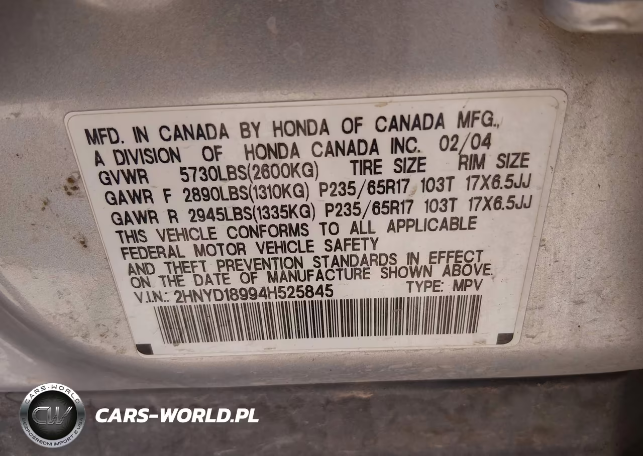 2004 Acura Mdx VIN:2HNYD18994H525845 - 9