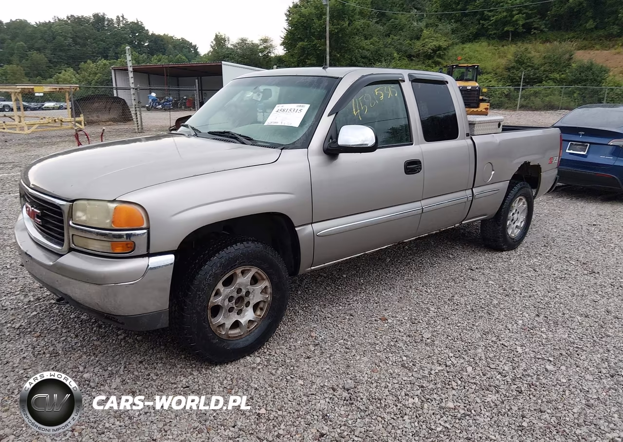 2001 GMC Sierra 1500 Sle VIN:1GTEK19T31E162714 - 2