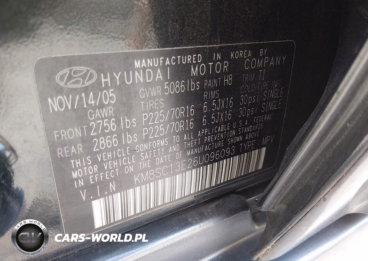 2006 Hyundai Santa Fe Gls-Limited VIN:KM8SC13E26U096093 - 9