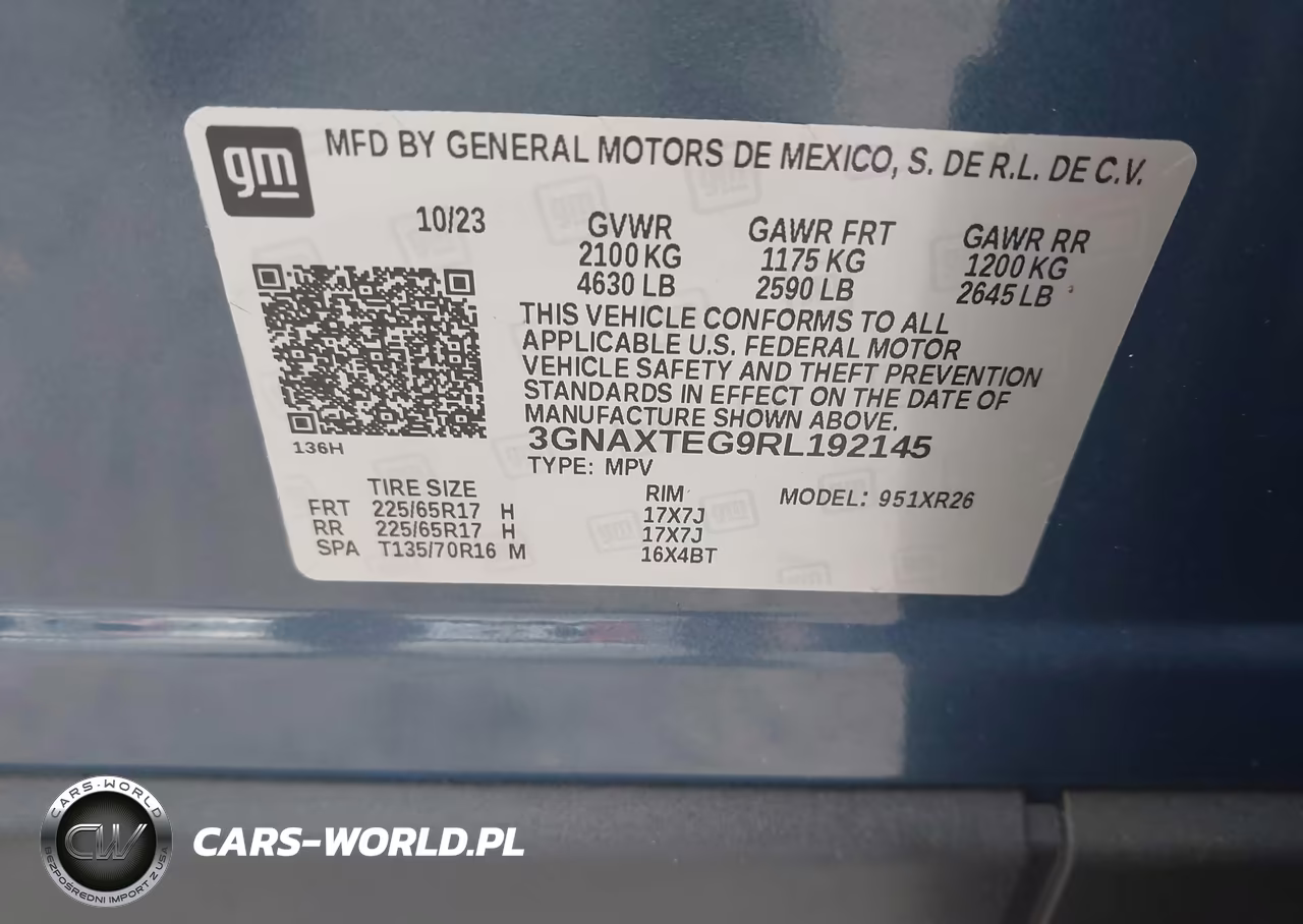 2024 Chevrolet Equinox Awd 2Fl VIN:3GNAXTEG9RL192145 - 9