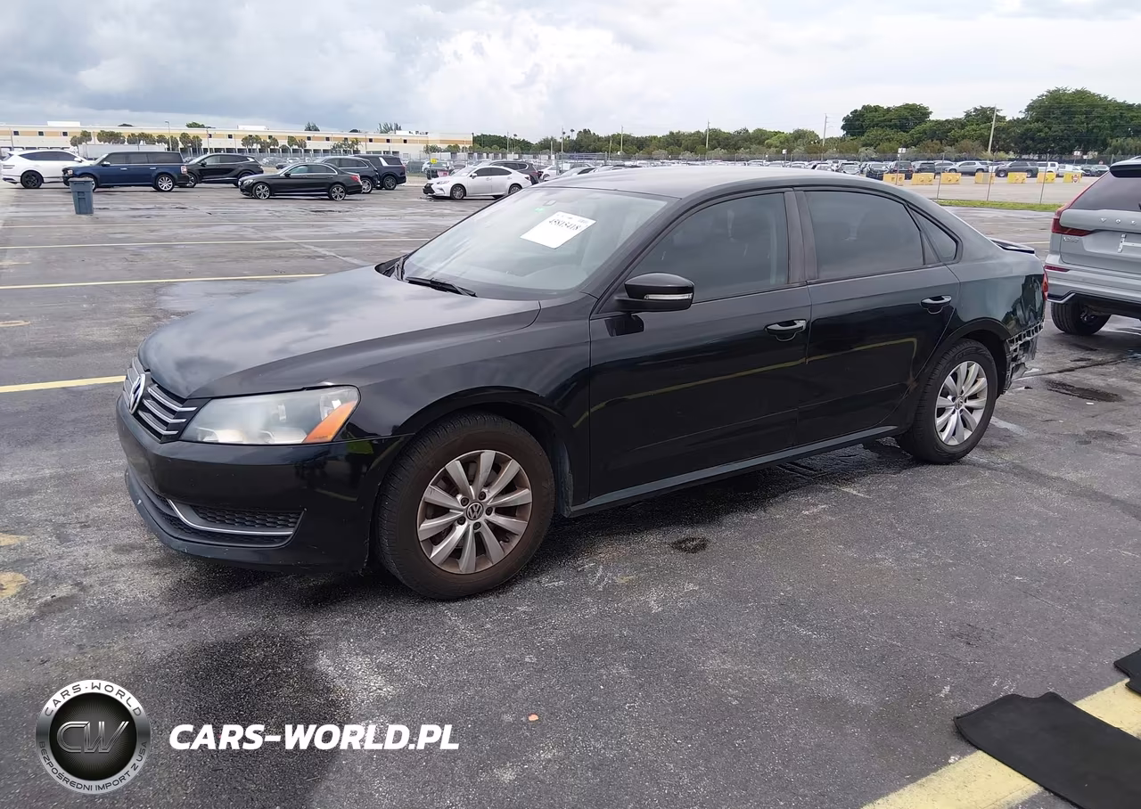 2013 Volkswagen Passat 2.5L S VIN:1VWAH7A39DC007285 - 2