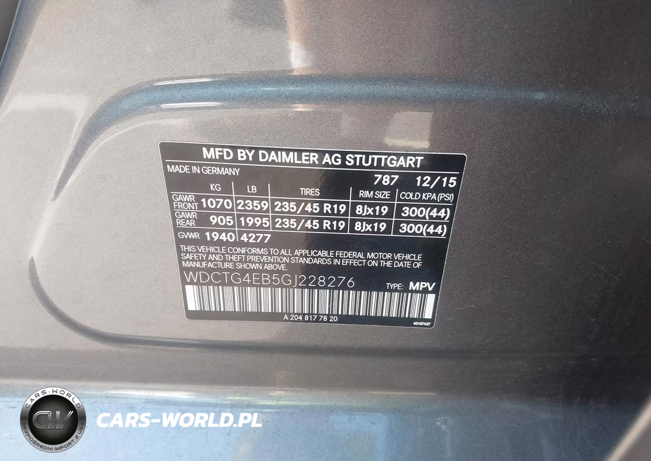 2016 Mercedes-Benz Gla 250 VIN:WDCTG4EB5GJ228276 - 9