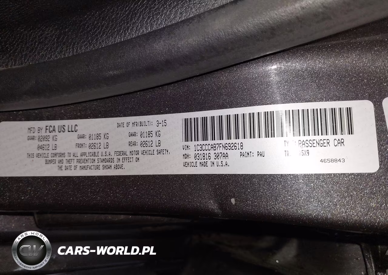 2015 Chrysler 200 Limited VIN:1C3CCCAB7FN692618 - 9