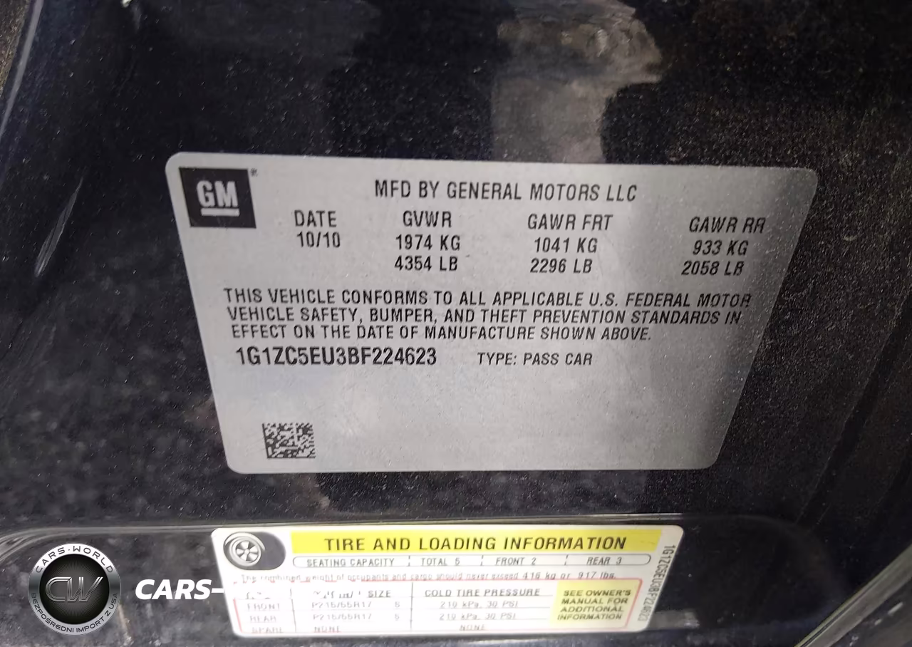 2011 Chevrolet Malibu 1Lt VIN:1G1ZC5EU3BF224623 - 7