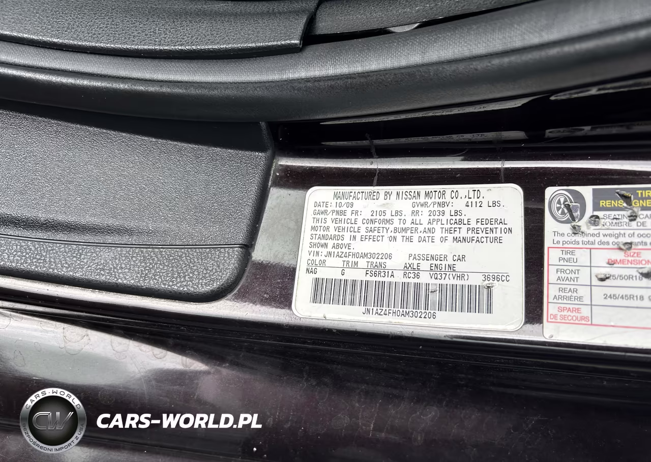 2010 Nissan 370Z VIN:JN1AZ4FH0AM302206 - 9