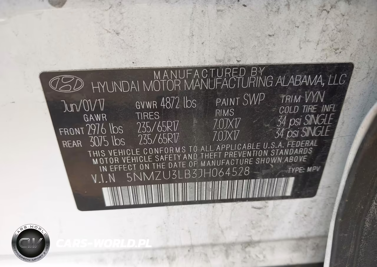 2018 Hyundai Santa Fe Sport 2.4L VIN:5NMZU3LB3JH064528 - 9