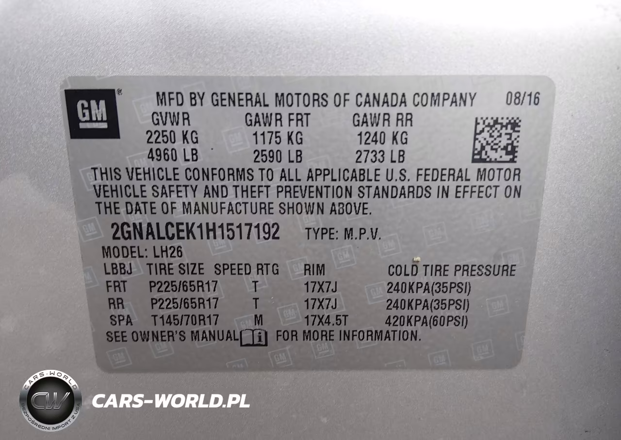 2017 Chevrolet Equinox Lt VIN:2GNALCEK1H1517192 - 9