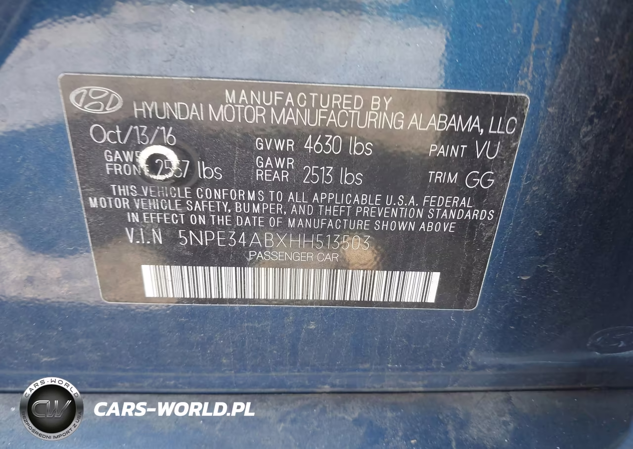 2017 Hyundai Sonata Sport 2.0T VIN:5NPE34ABXHH513503 - 9