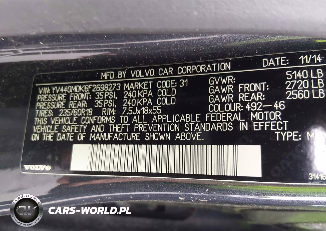 2015 Volvo Xc60 T5 Premier VIN:YV440MDK6F2698273 - 9