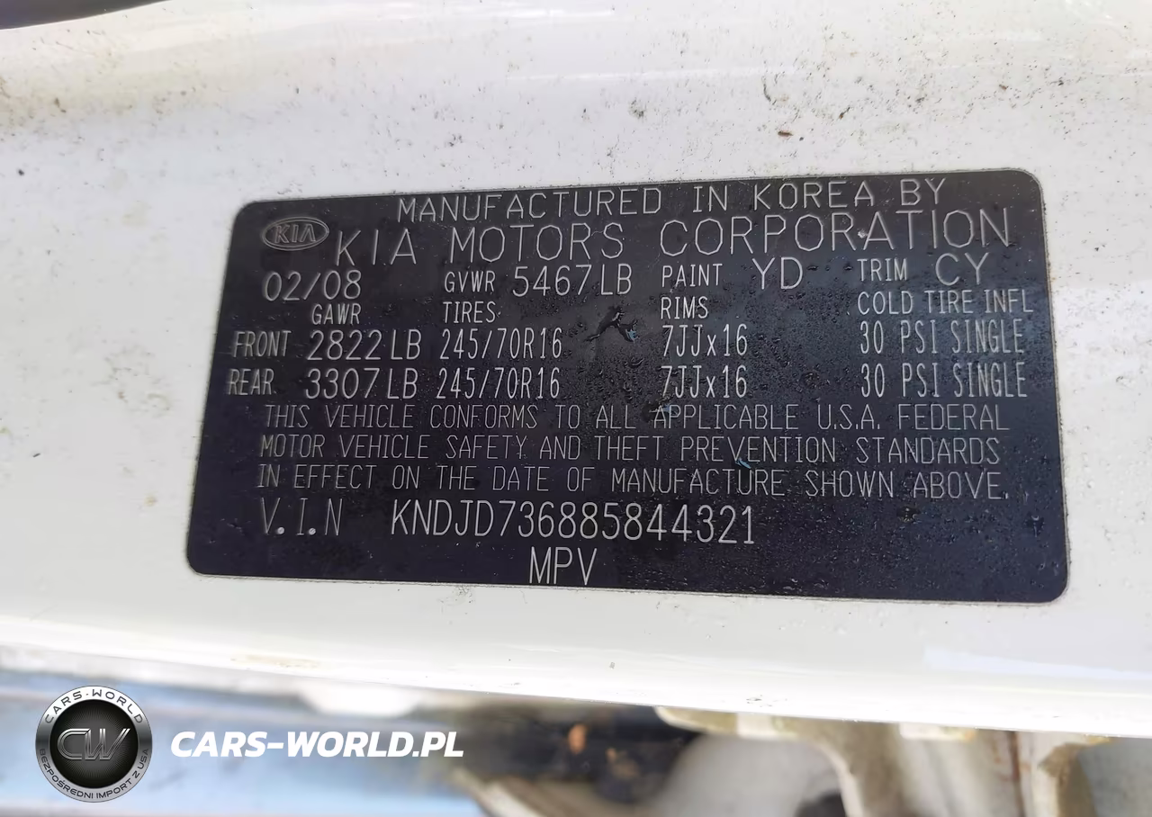 2008 Kia Sorento Ex VIN:KNDJD736885844321 - 9