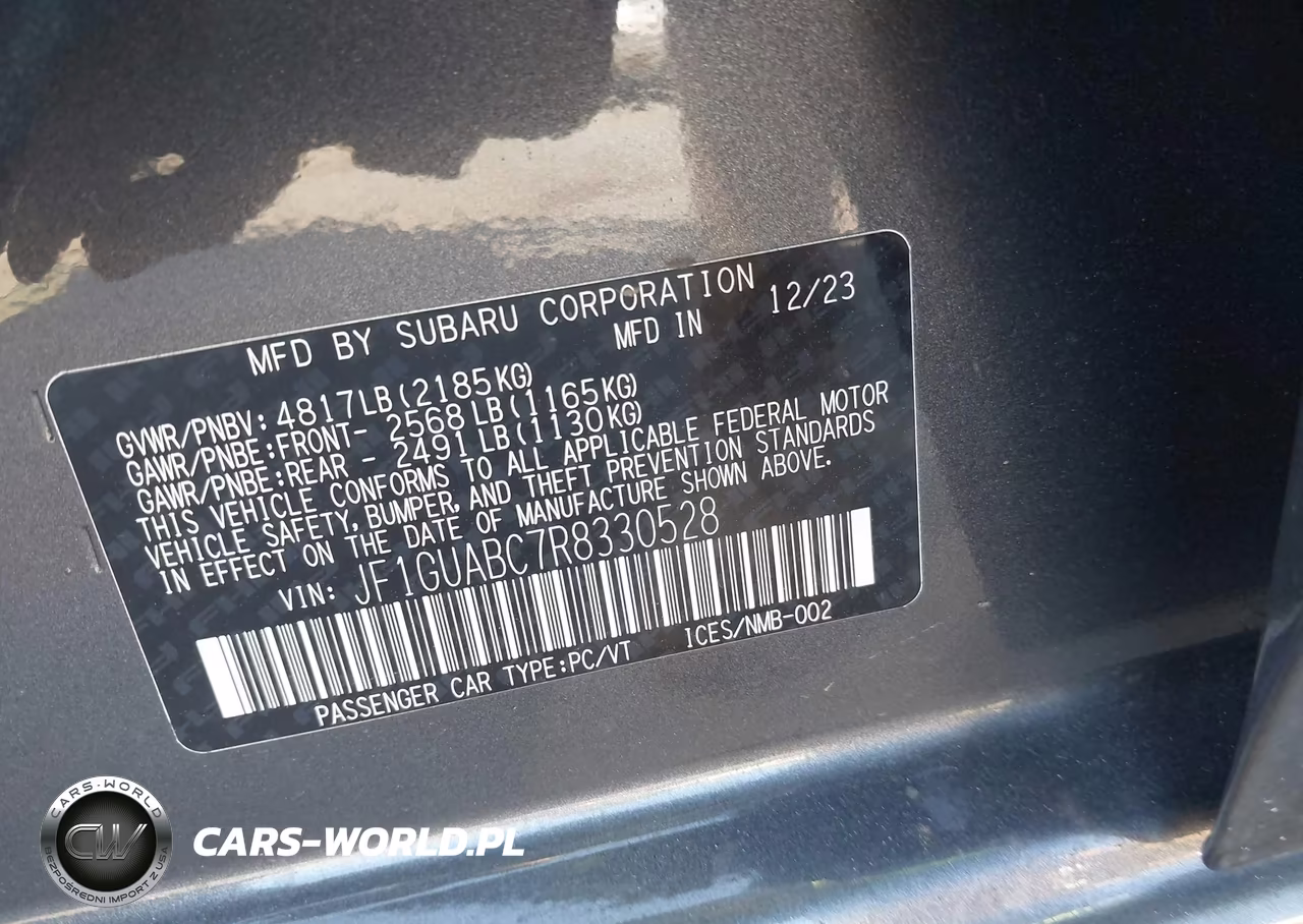 2024 Subaru Impreza VIN:JF1GUABC7R8330528 - 9