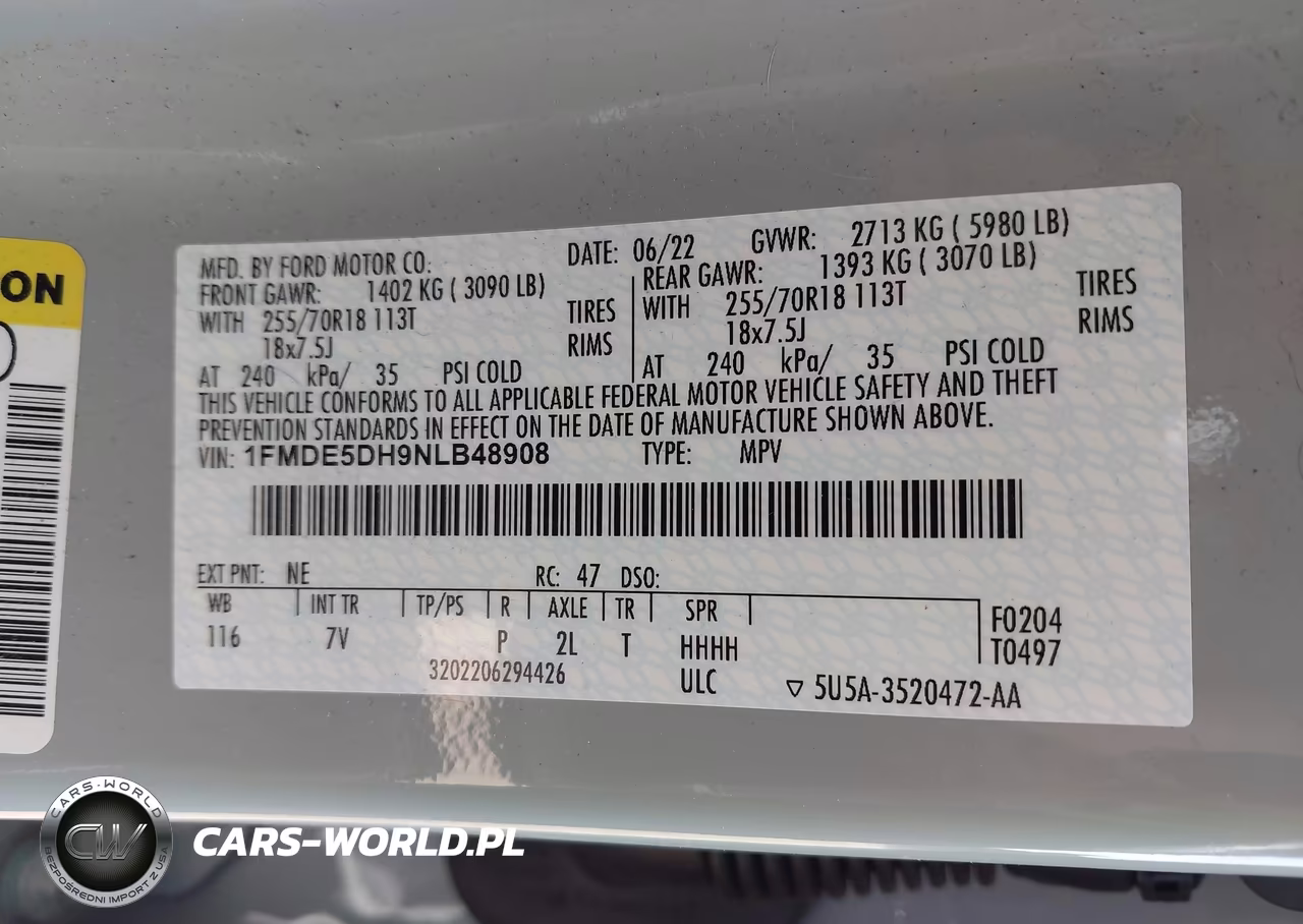 2022 Ford Bronco Outer Banks VIN:1FMDE5DH9NLB48908 - 9