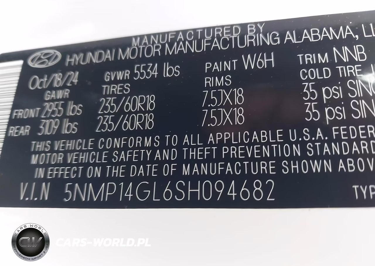 2025 Hyundai Santa Fe Se VIN:5NMP14GL6SH094682 - 9