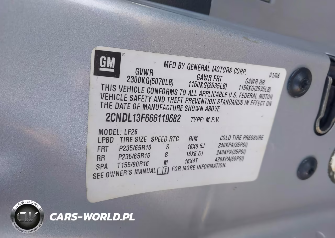 2006 Chevrolet Equinox Ls VIN:2CNDL13F666119682 - 9