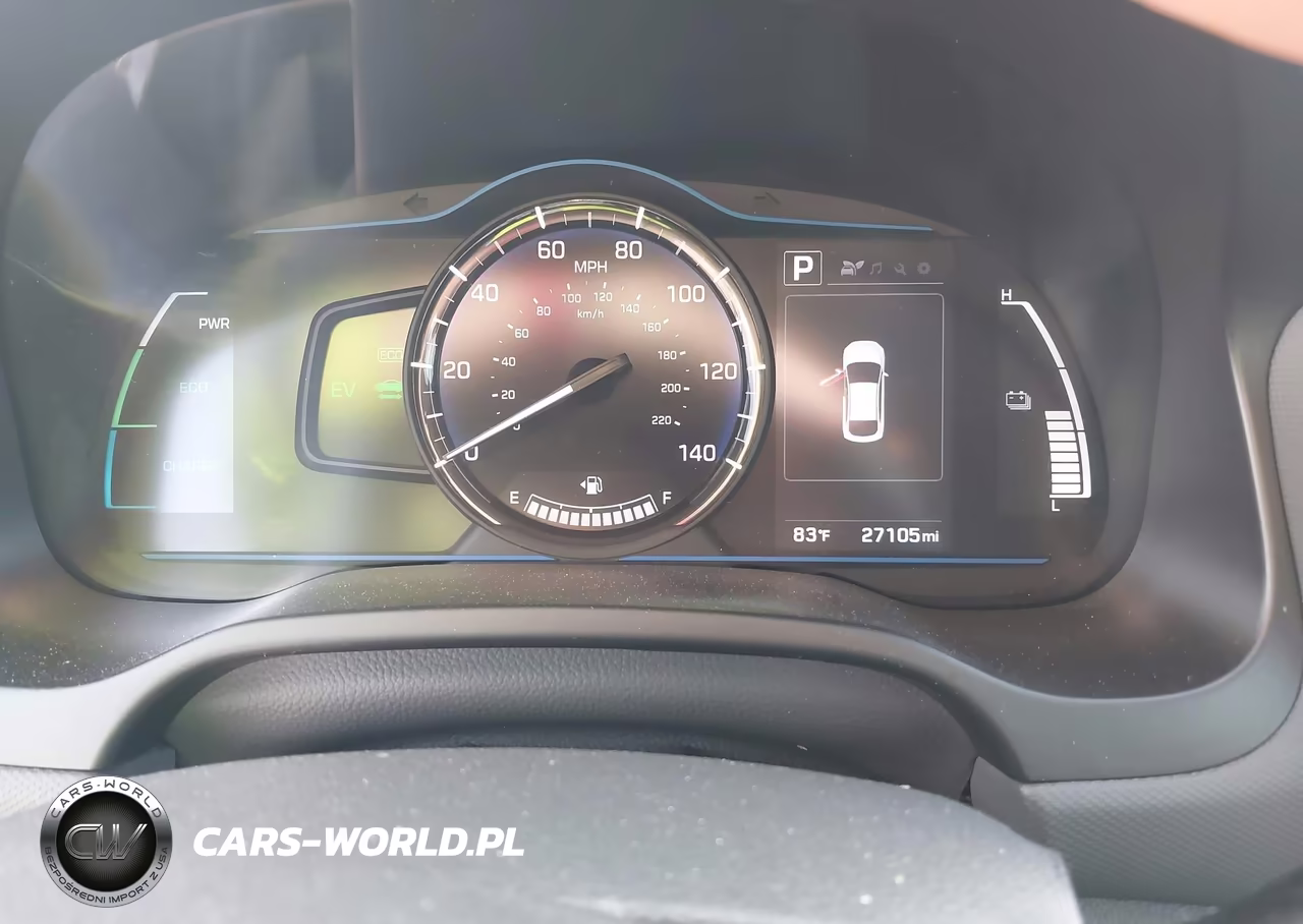 2018 Hyundai Ioniq Hybrid Blue VIN:KMHC65LC1JU075696 - 7