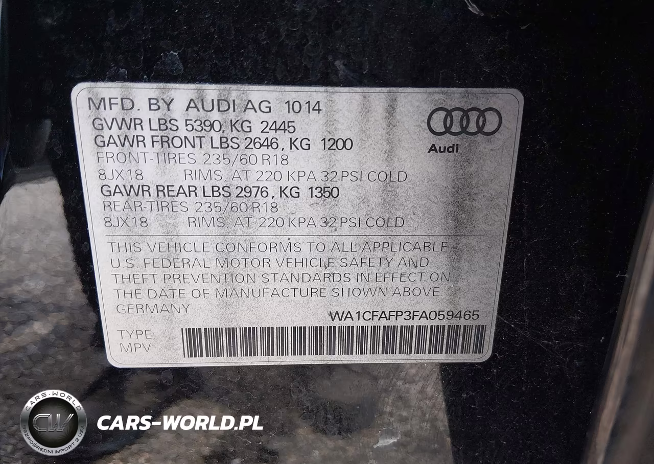 2015 Audi Q5 2.0T Premium VIN:WA1CFAFP3FA059465 - 9
