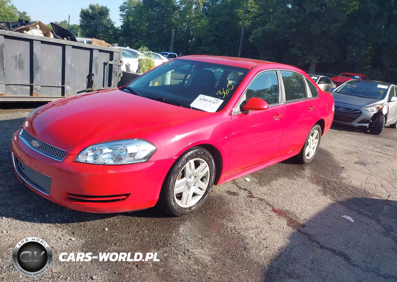 2012 Chevrolet Impala Lt VIN:2G1WG5E39C1329416 - 2