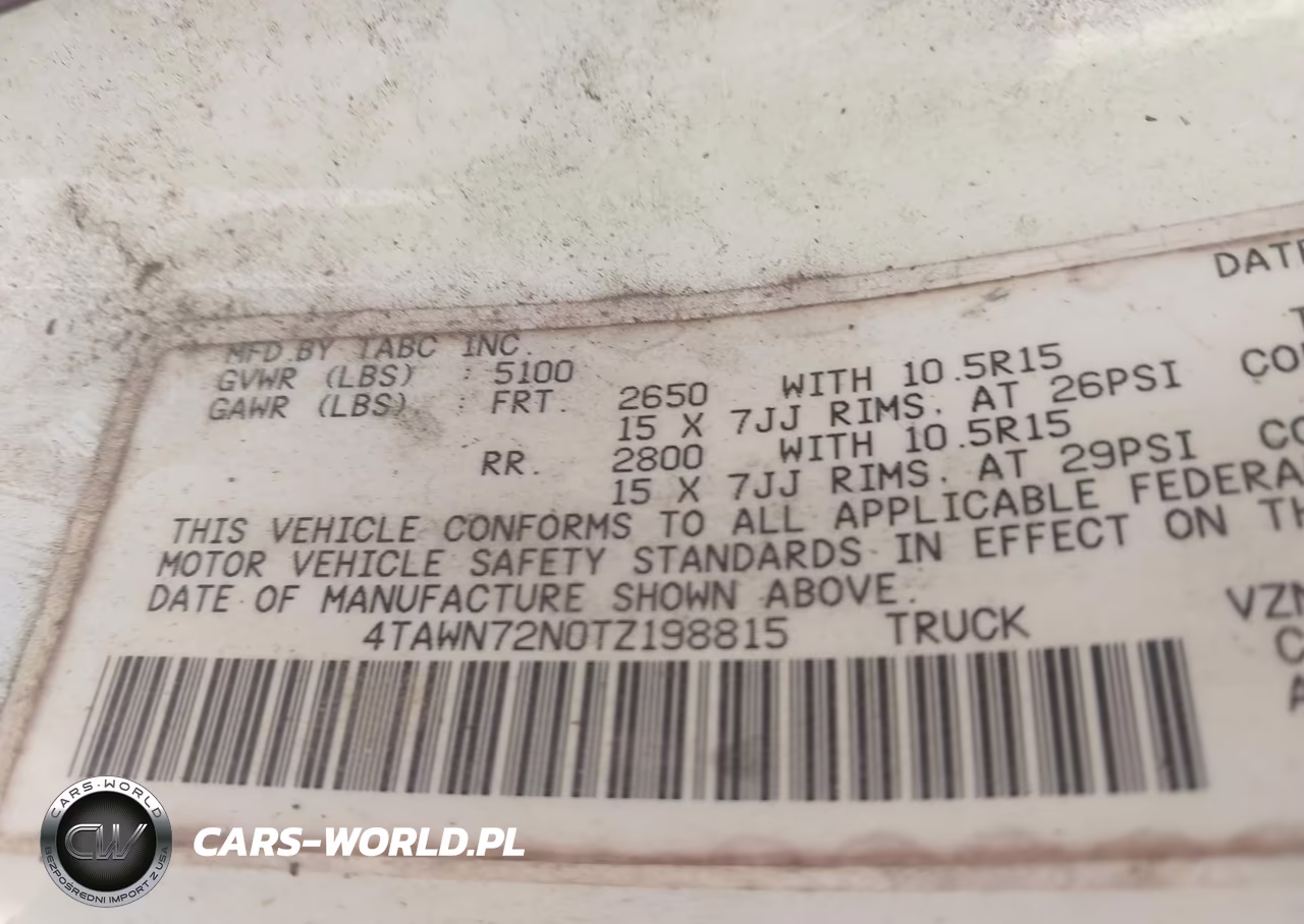 1996 Toyota Tacoma Xtracab VIN:4TAWN72N0TZ198815 - 9