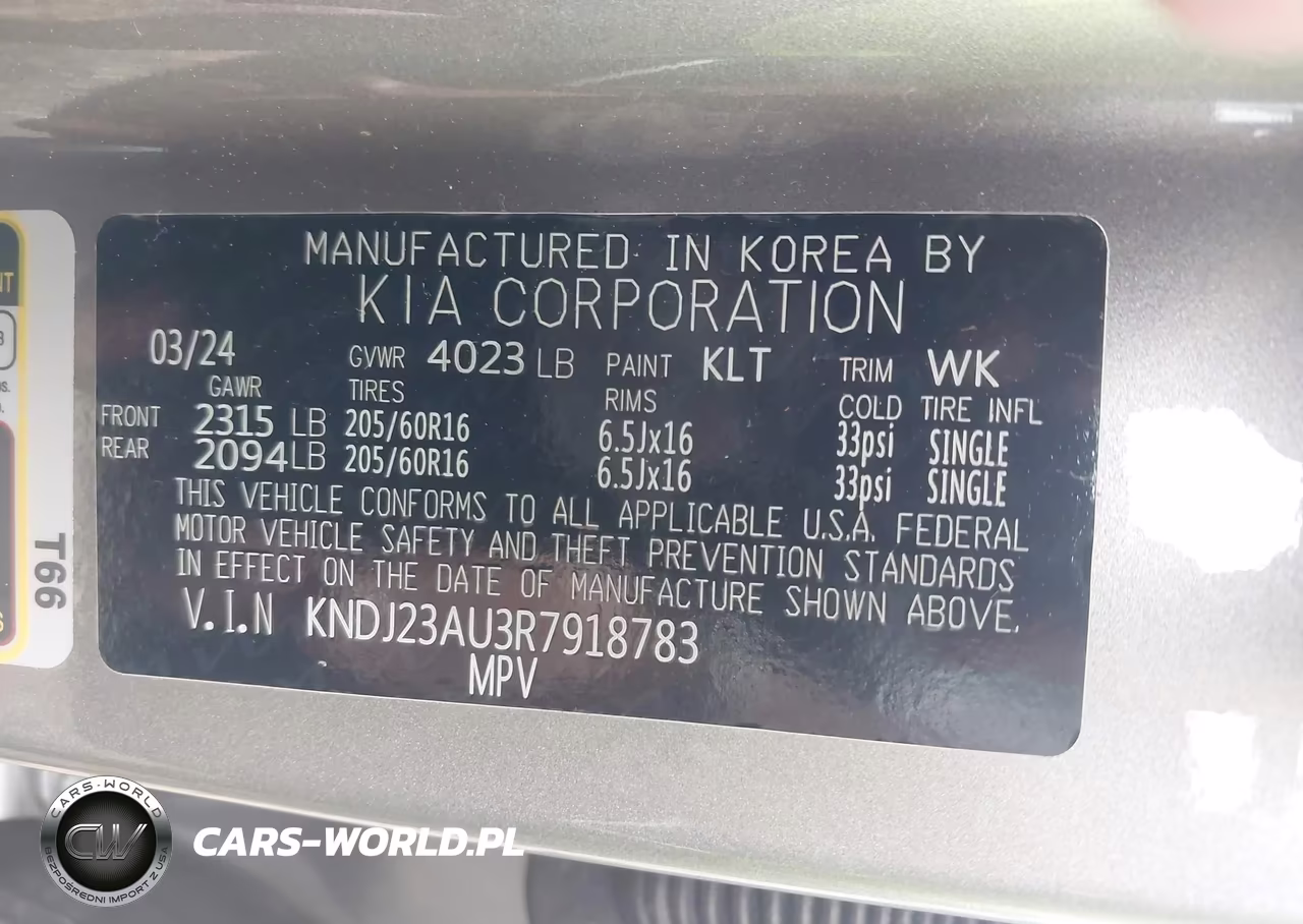 2024 Kia Soul Lx VIN:KNDJ23AU3R7918783 - 8