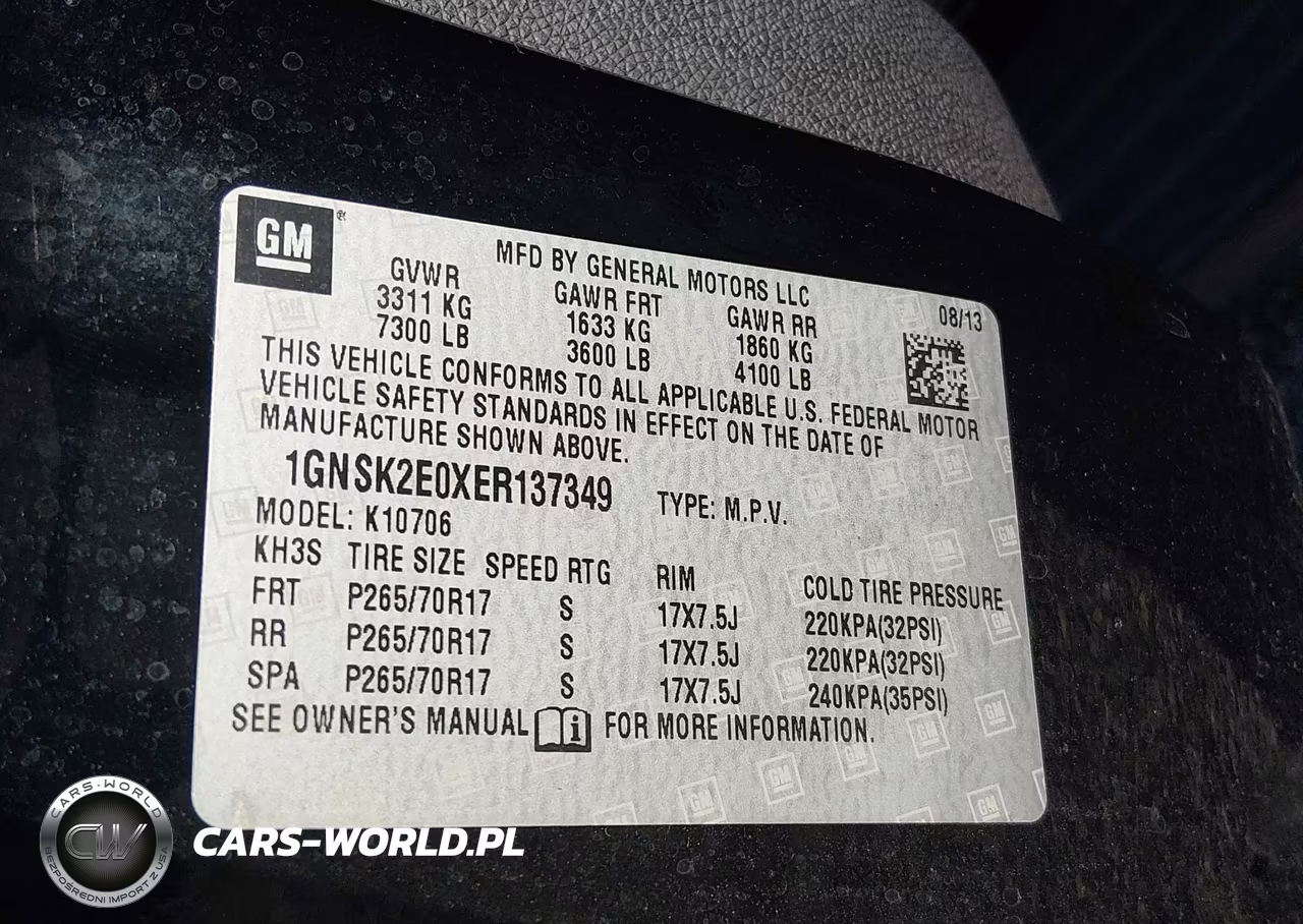 2014 Chevrolet Tahoe Commercial VIN:1GNSK2E0XER137349 - 9