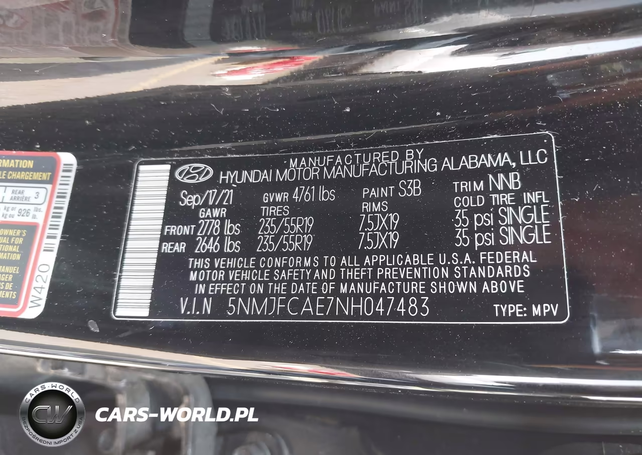 2022 Hyundai Tucson Sel VIN:5NMJFCAE7NH047483 - 9