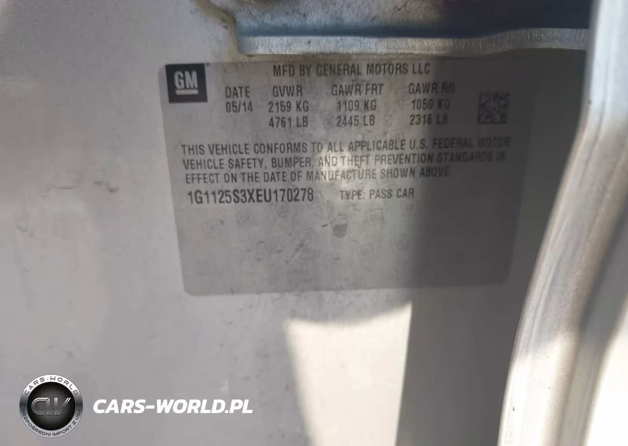 2014 Chevrolet Impala 2Lt VIN:1G1125S3XEU170278 - 9
