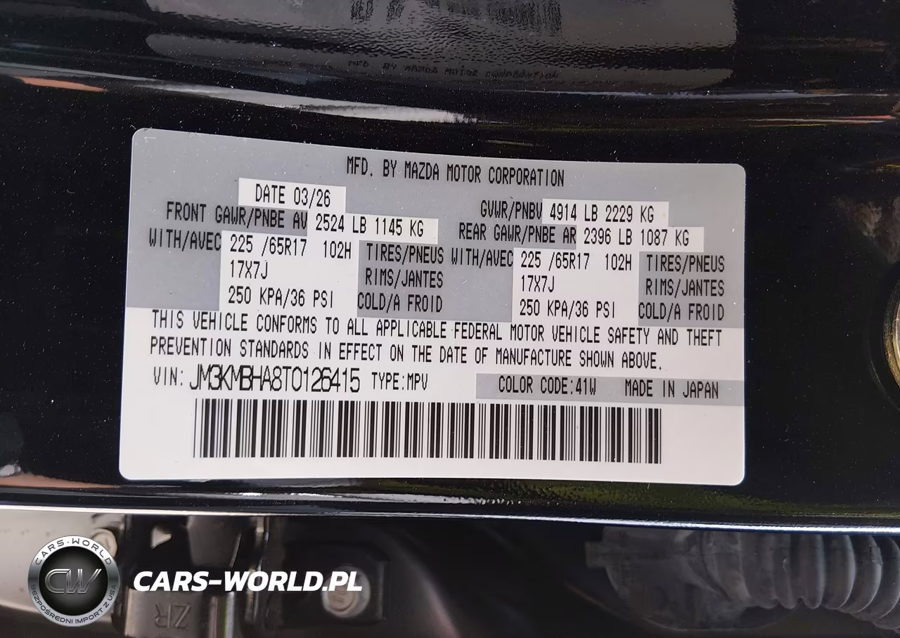 2026 Mazda Cx-5 2.5 S Select VIN:JM3KMBHA8T0126415 - 9