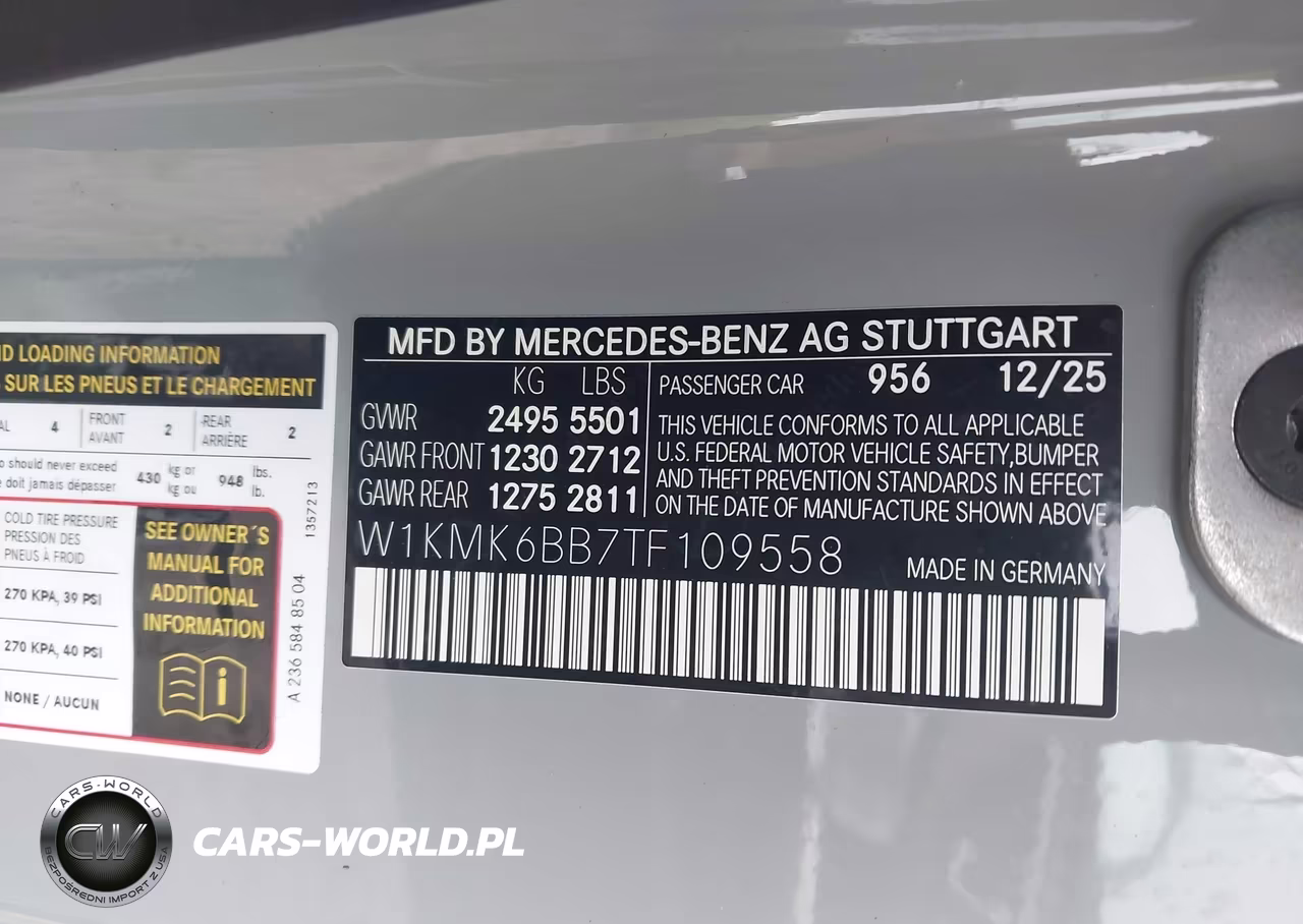 2026 Mercedes-Benz Cle 450 VIN:W1KMK6BB7TF109558 - 9