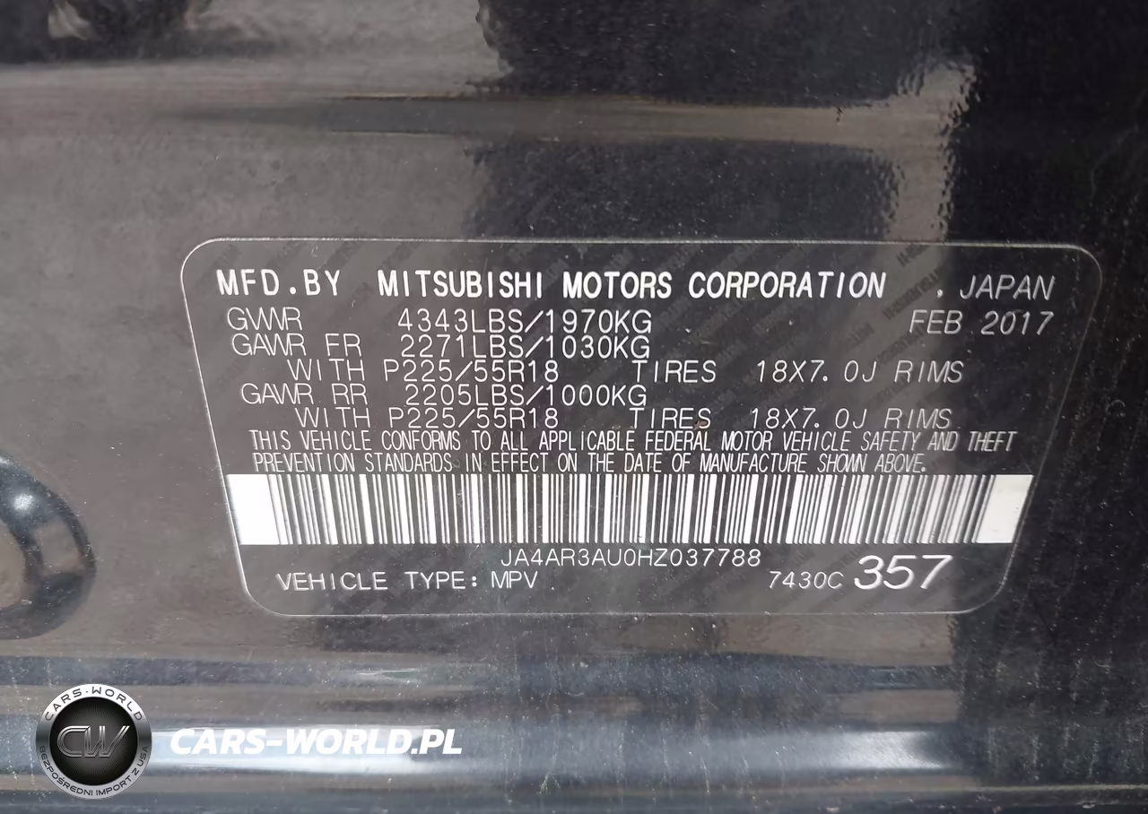 2017 Mitsubishi Outlander Sport 2.0 Es-2.0 Le VIN:JA4AR3AU0HZ037788 - 9