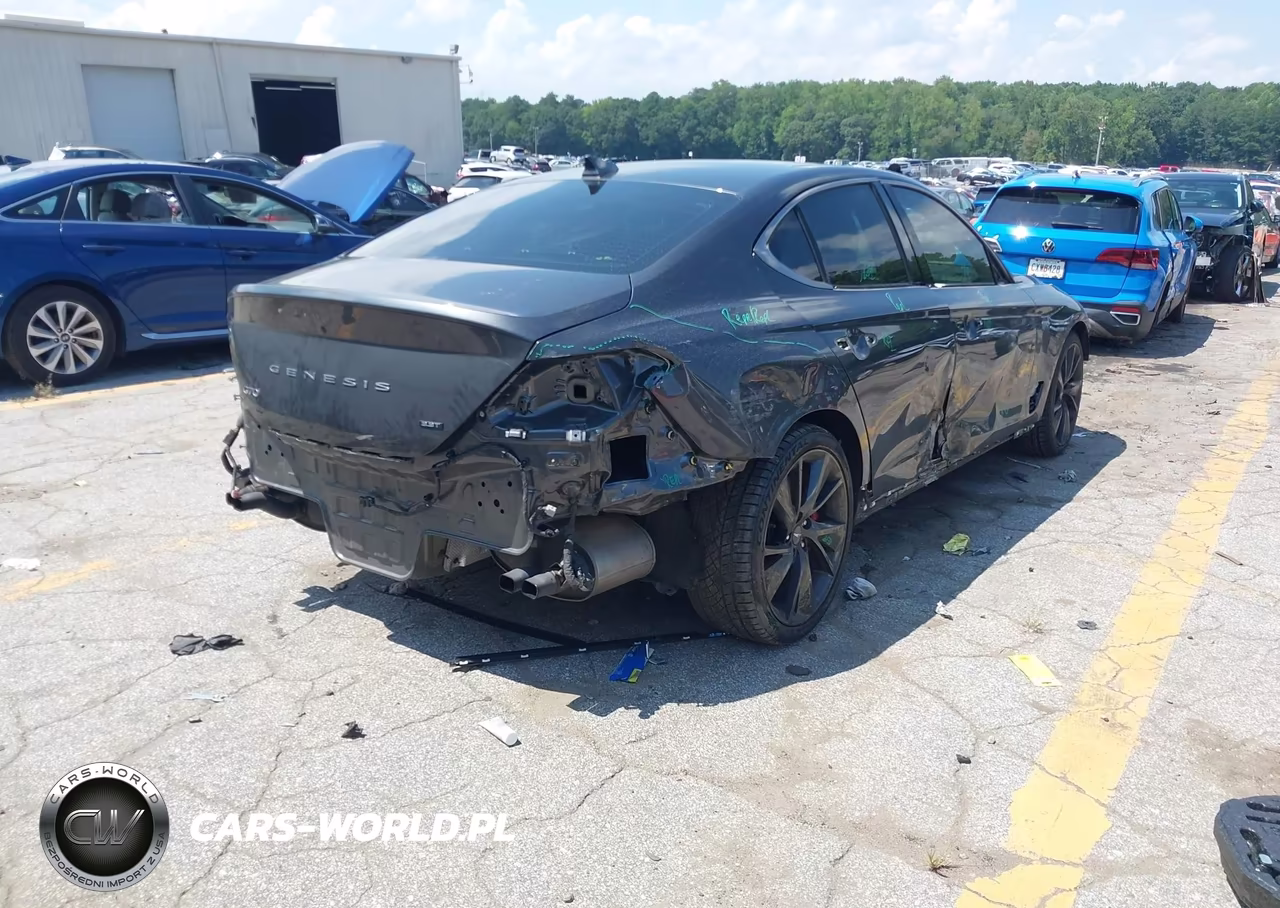 2022 Genesis G70 3.3T Rwd VIN:KMTG54TE2NU088548 - 4