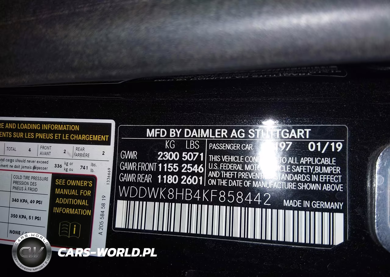 2019 Mercedes-Benz Amg C 63 S VIN:WDDWK8HB4KF858442 - 9