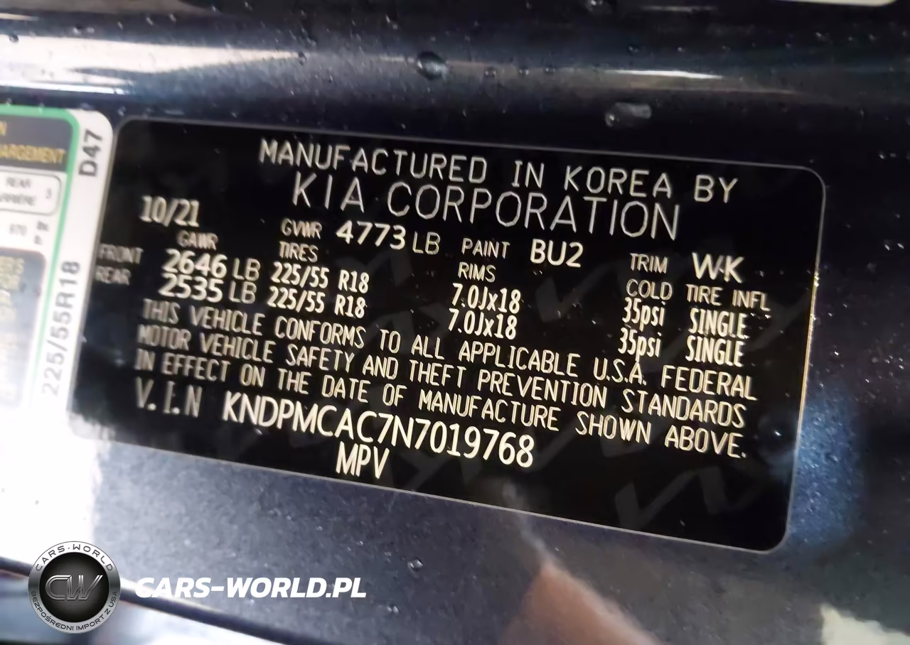 2022 Kia Sportage Lx VIN:KNDPMCAC7N7019768 - 9
