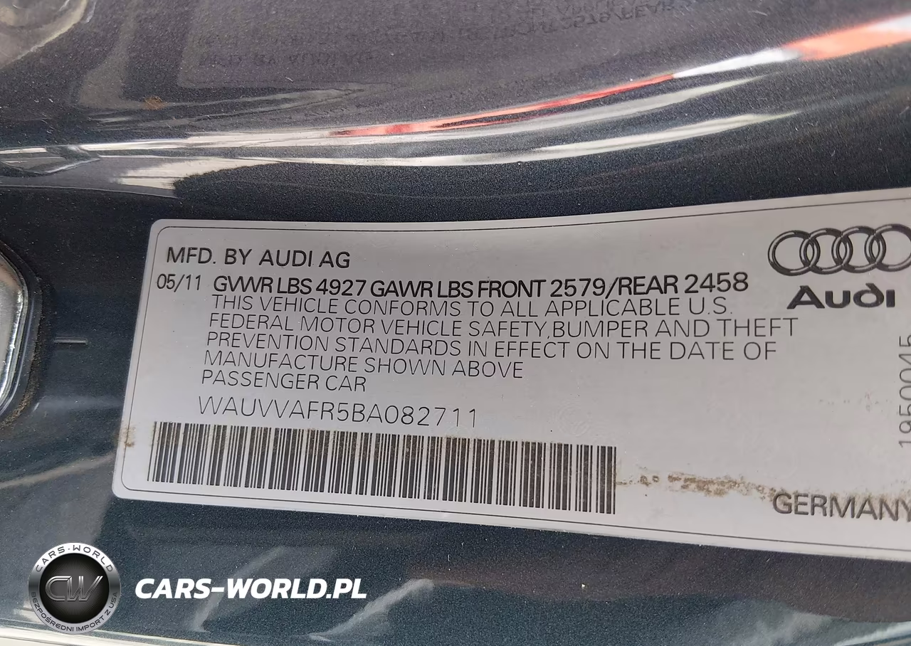 2011 Audi S5 4.2 Premium Plus VIN:WAUVVAFR5BA082711 - 9