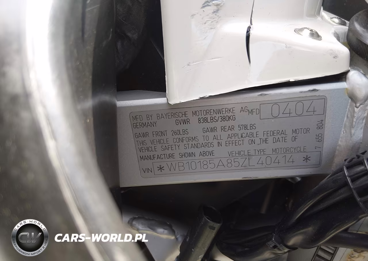 2005 BMW F650 Gs VIN:WB10185A85ZL40414 - 10