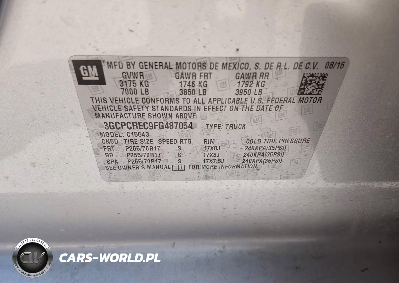 2015 Chevrolet Silverado 1500 Lt VIN:3GCPCREC9FG487054 - 9