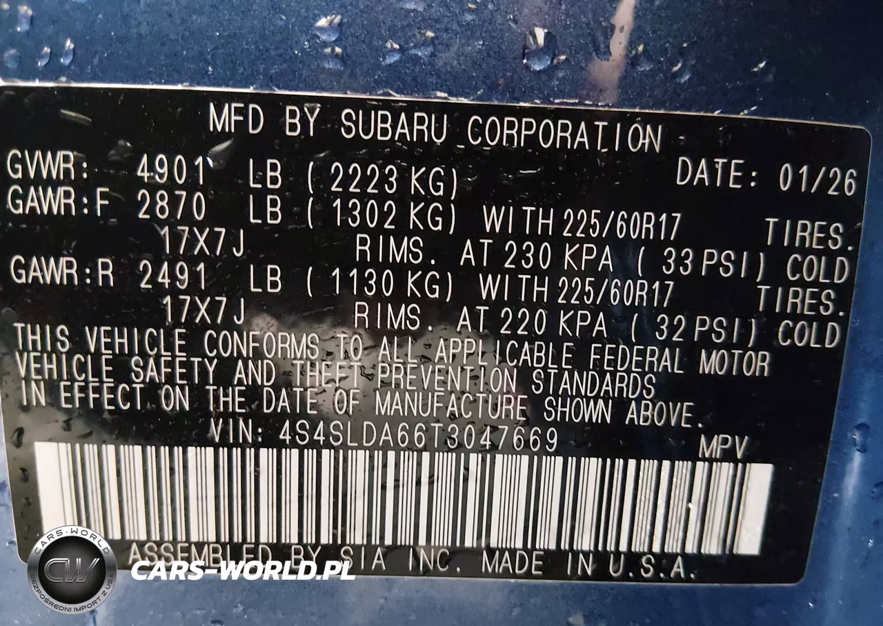 2026 Subaru Forester VIN:4S4SLDA66T3047669 - 9