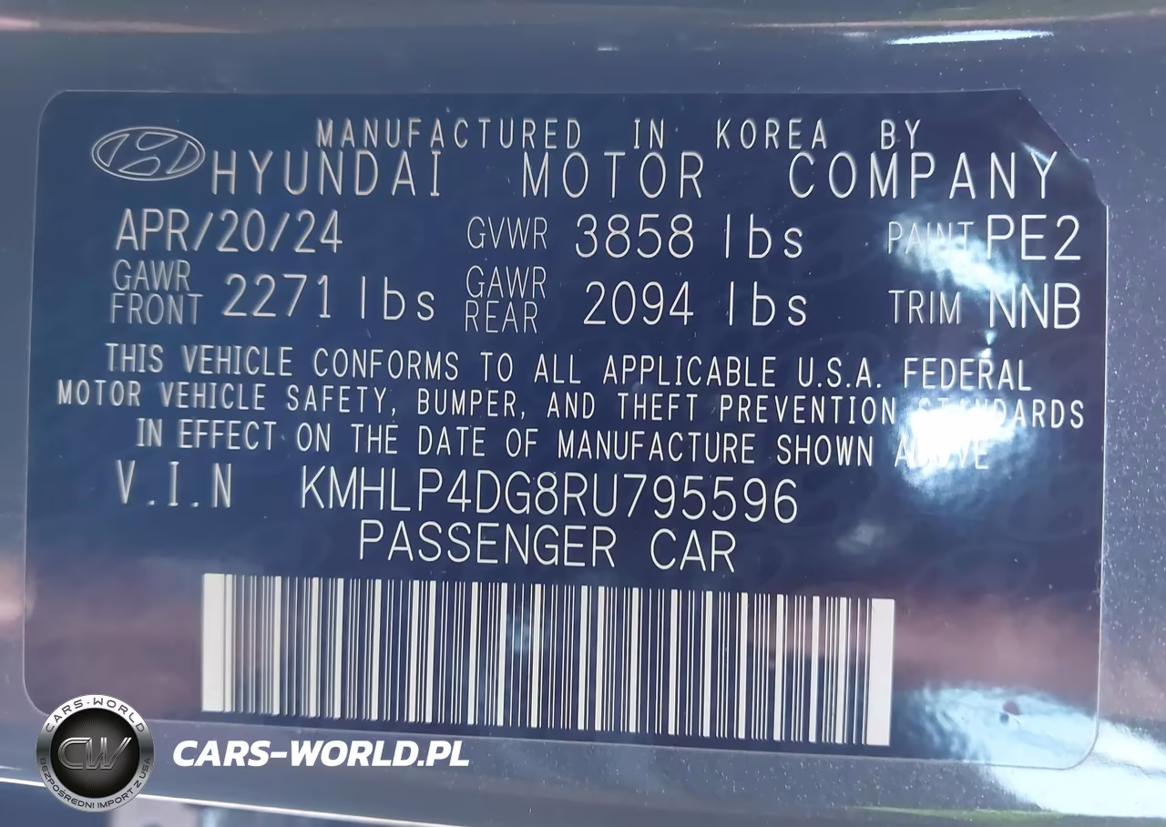 2024 Hyundai Elantra Limited VIN:KMHLP4DG8RU795596 - 9