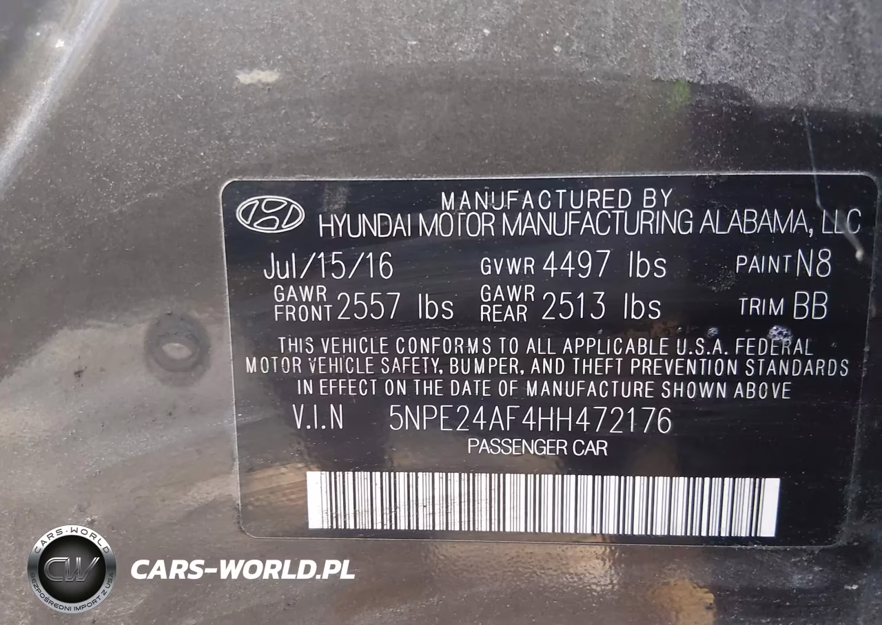 2017 Hyundai Sonata Se VIN:5NPE24AF4HH472176 - 9