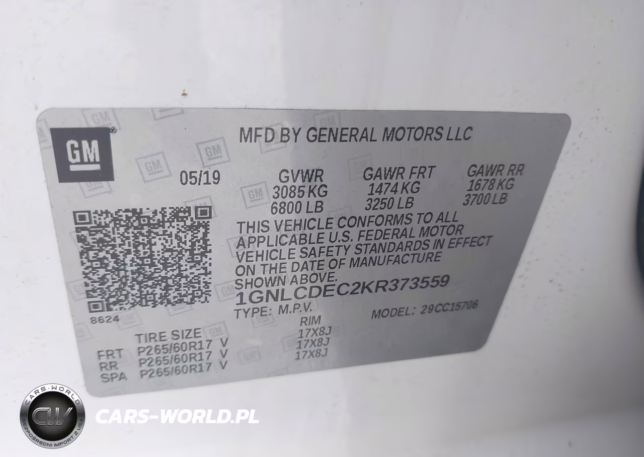 2019 Chevrolet Tahoe Commercial Fleet VIN:1GNLCDEC2KR373559 - 9