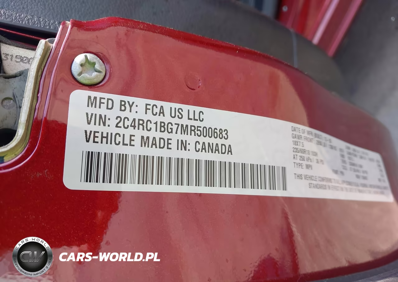 2021 Chrysler Pacifica Touring L VIN:2C4RC1BG7MR500683 - 9