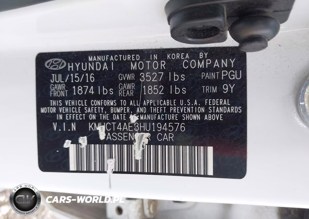 2017 Hyundai Accent Se VIN:KMHCT4AE3HU194576 - 9