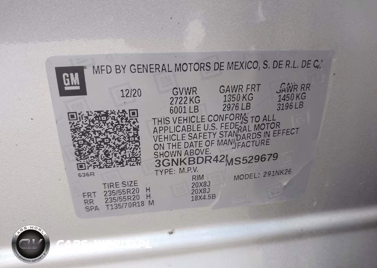 2021 Chevrolet Blazer Fwd 3Lt VIN:3GNKBDR42MS529679 - 9