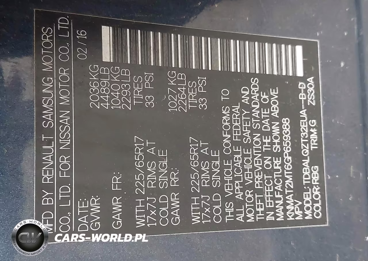 2016 Nissan Rogue Sv VIN:KNMAT2MT6GP659388 - 9
