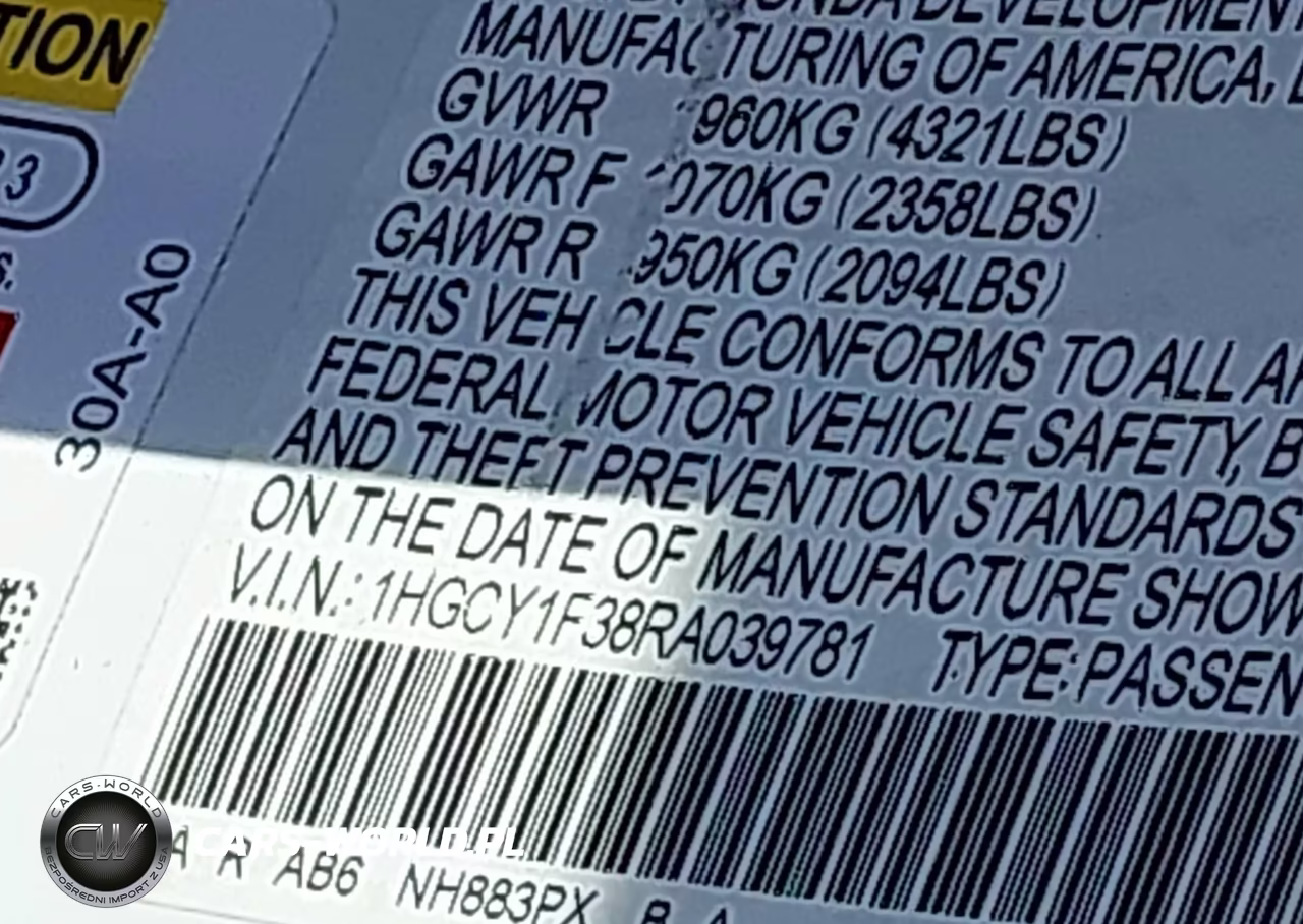 2024 Honda Accord Ex VIN:1HGCY1F38RA039781 - 9