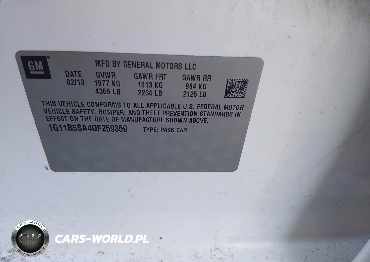 2013 Chevrolet Malibu Ls VIN:1G11B5SA4DF259359 - 9