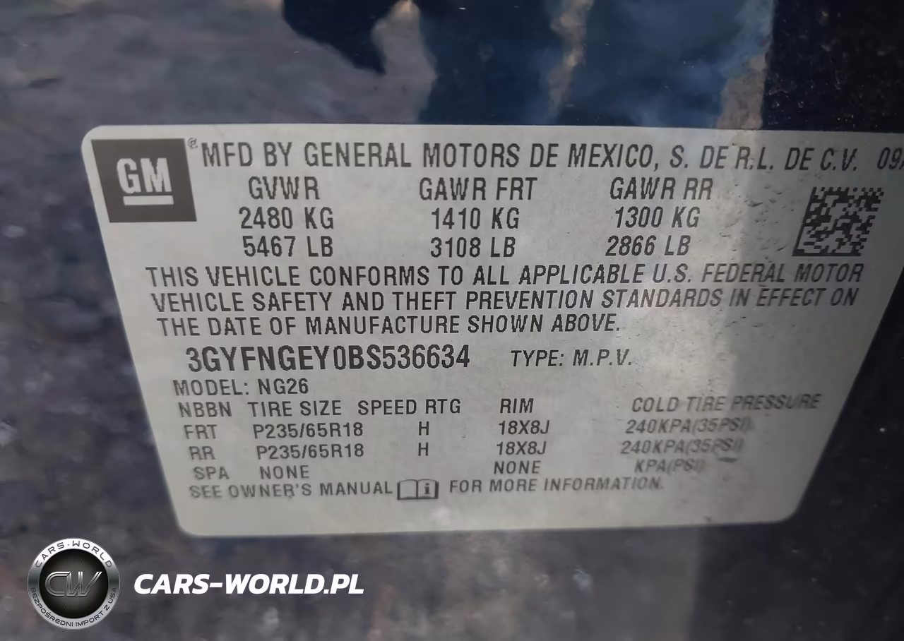 2011 Cadillac Srx Standard VIN:3GYFNGEY0BS536634 - 9