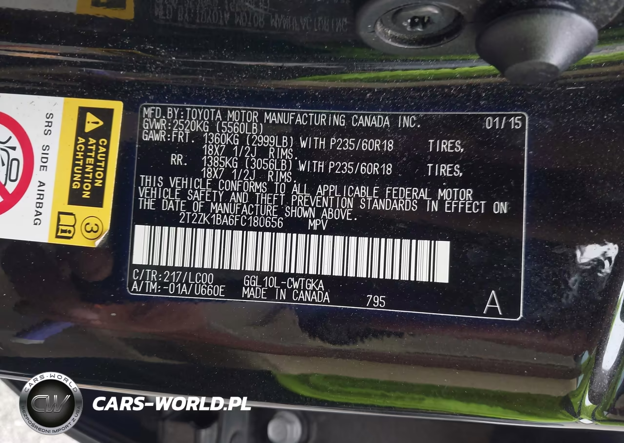 2015 Lexus Rx 350 VIN:2T2ZK1BA6FC180656 - 9
