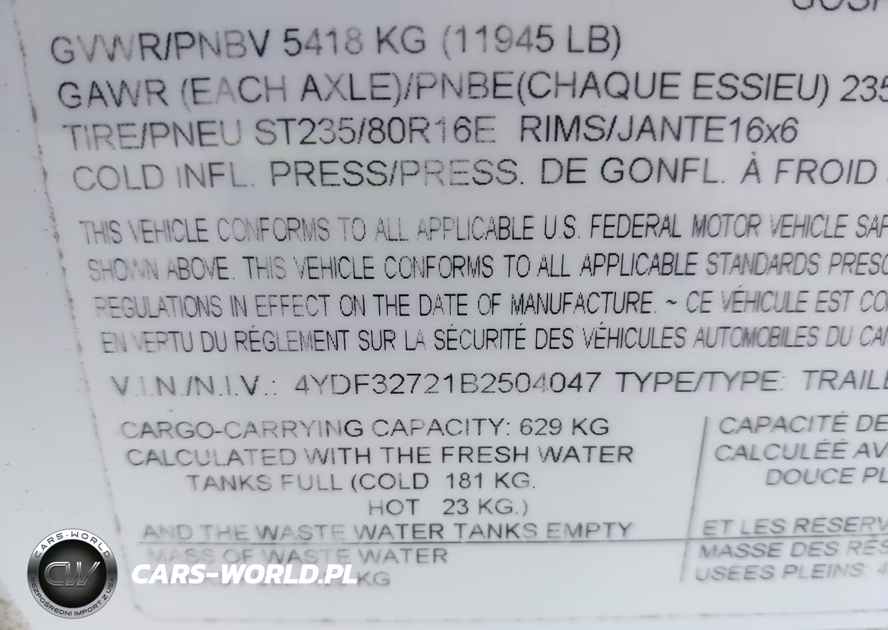 2011 Keystone Rv Other VIN:4YDF32721B2504047 - 9
